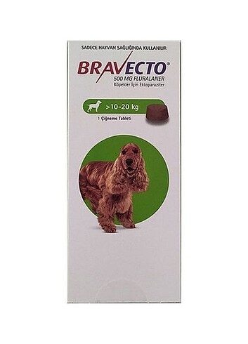 Bravecto köpek 10/20 kg dış parazit