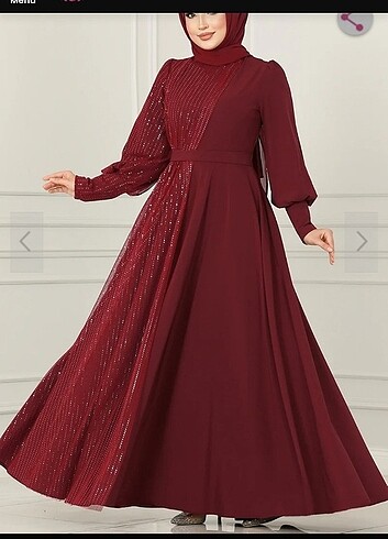 l Beden Bordo abiye