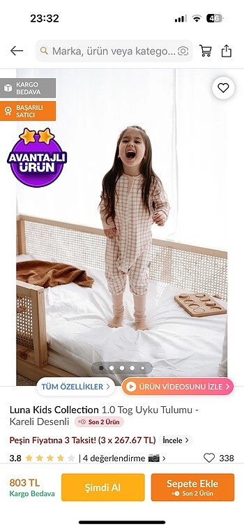 3 Ay Beden 1.0 tog uyku tulumu