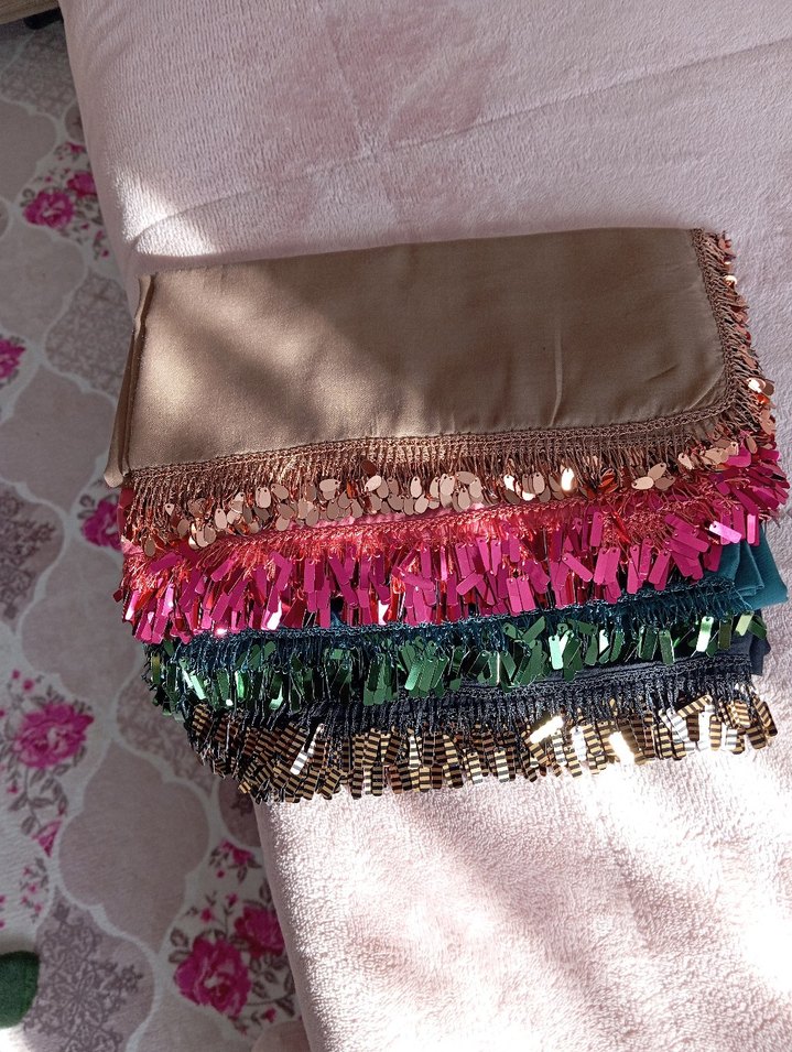 Püsküllü Çok Renkli Bohem Kadın Şal - Görsel 2