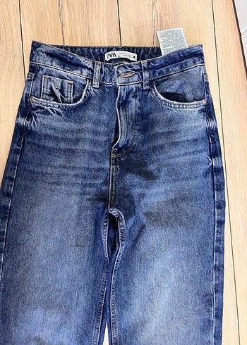 xs Beden Kadın Mavi Denim Normal Boy Rahat Kesim Jean