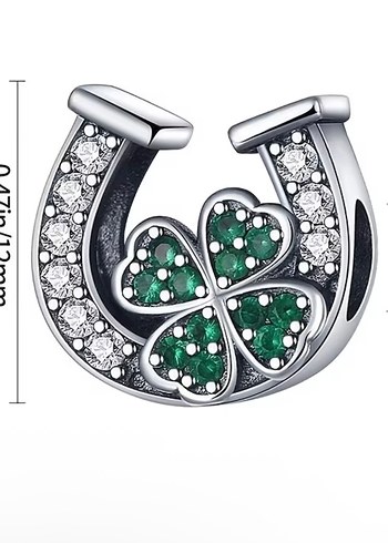 Yonca ve Nal Gümüş Charm - Görsel 4