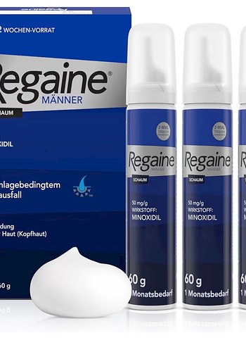 Regaine Erkek Köpüğü Minoxidil 60g 3'lü Paket - Görsel 2