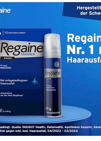 Regaine Erkek Köpüğü Minoxidil 60g 3'lü Paket - Görsel 3