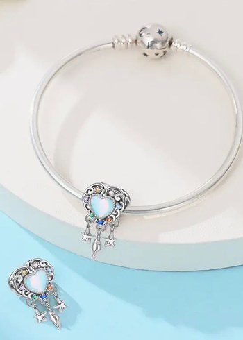 TAŞLI KALP CHARM - Görsel 3