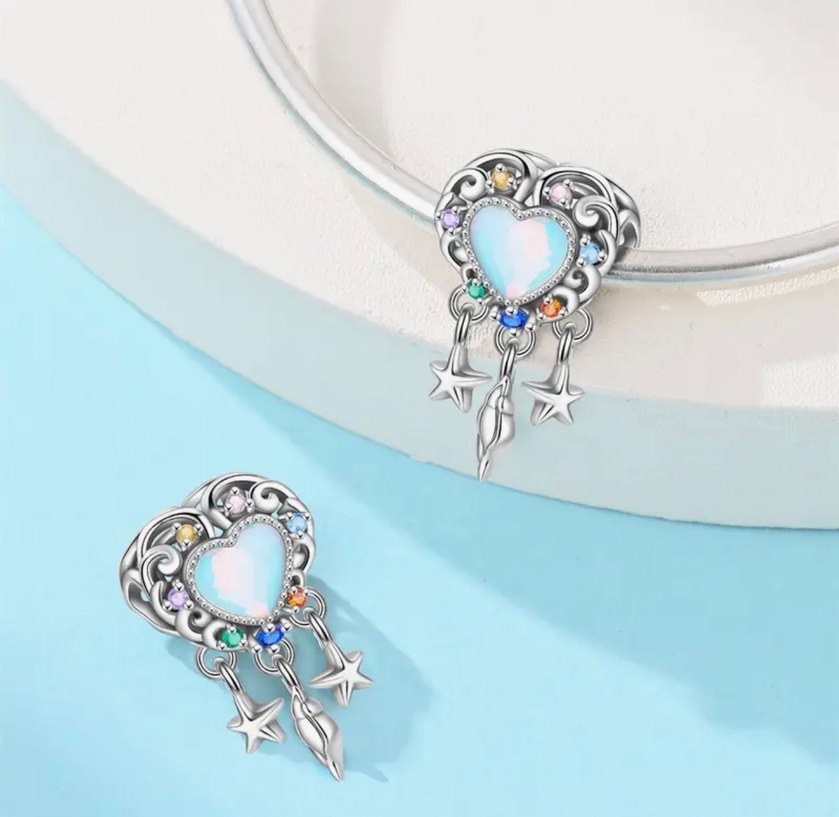 TAŞLI KALP CHARM - Görsel 2