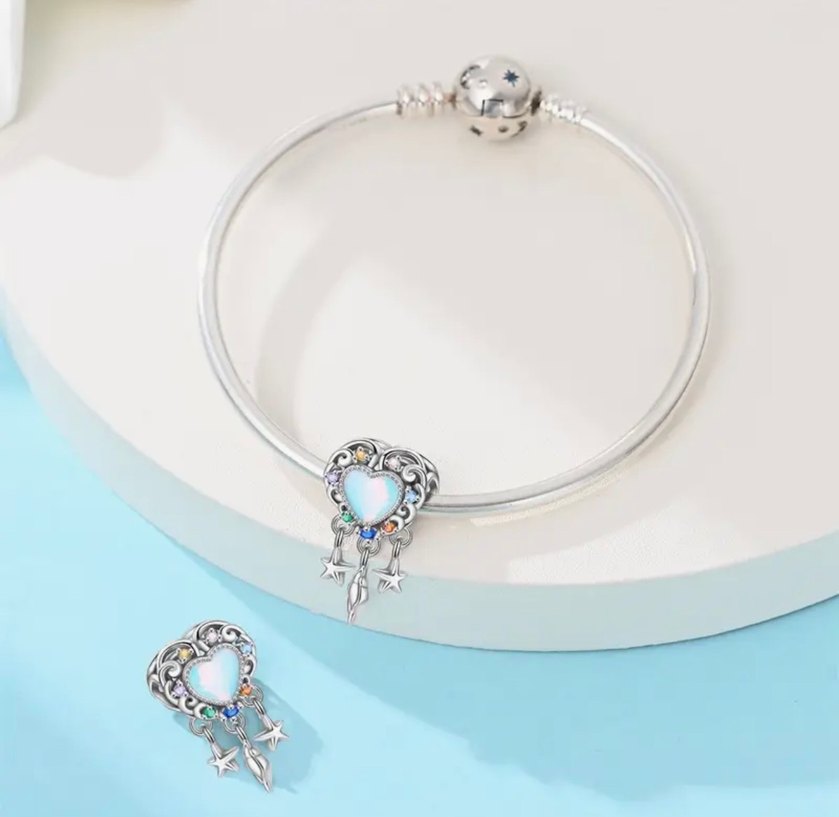 TAŞLI KALP CHARM - Görsel 3