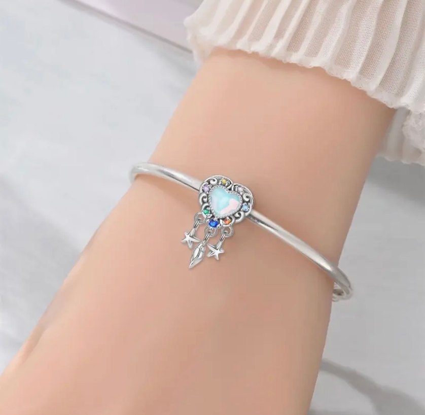 TAŞLI KALP CHARM - Görsel 5