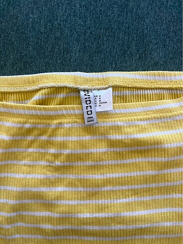 H&M Butter yellow omzu acik ust