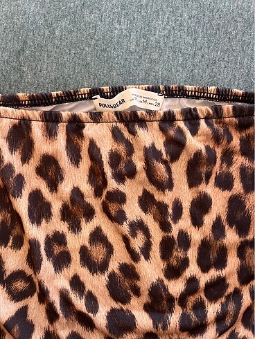 Pull and Bear Leopar desenli crop