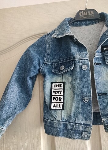 4 Yaş Beden Unisex kot ceket