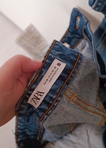 Kadın Lacivert Baskılı Midi Kot Pantolon - Görsel 3