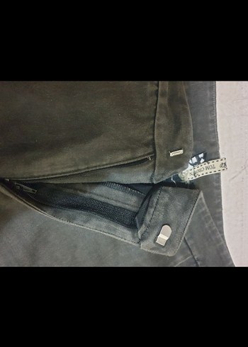 vintage duman grisi pantolon - Görsel 3