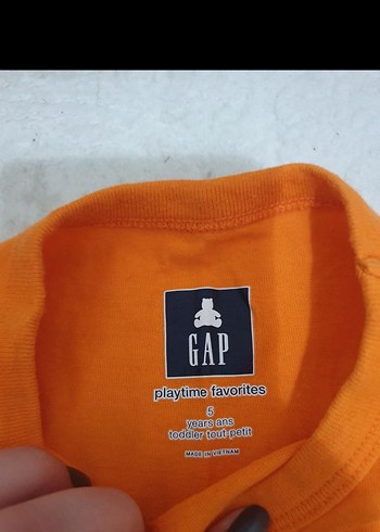 GAP Turuncu Baskılı Erkek Çocuk Tişörtü - Görsel 2