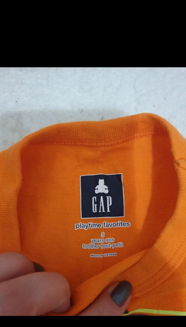 GAP Turuncu Baskılı Erkek Çocuk Tişörtü - Görsel 2