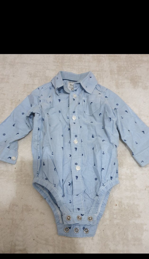 Mavi Bebek Erkek Denim Gömlek ve Şort Takım - Görsel 3