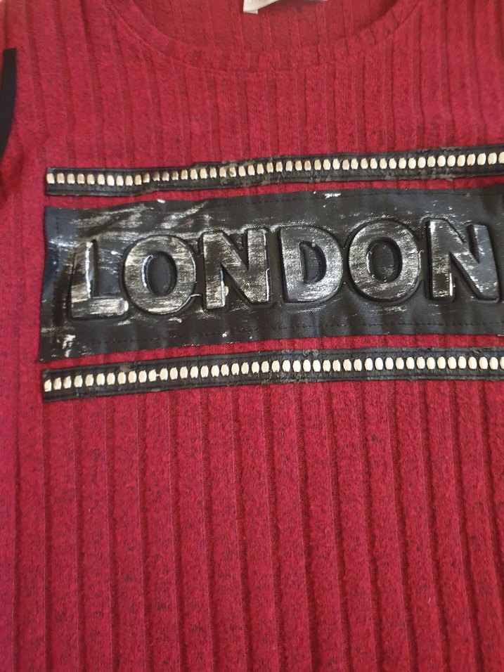 Bordo Triko Kadın Uzun Elbise - Görsel 3