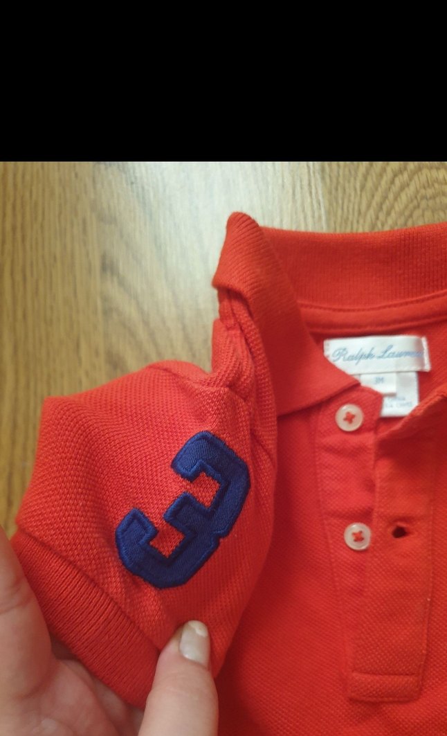 Erkek Çocuk Kırmızı Kısa Kollu Polo Tişört - Görsel 3