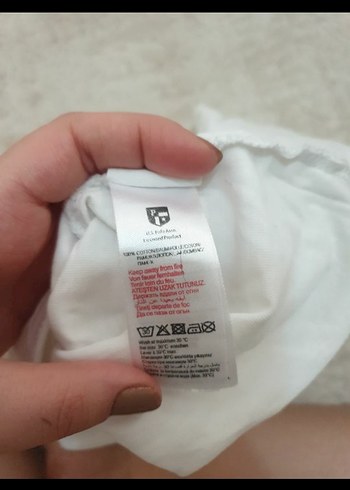 Erkek Beyaz Kısa Kollu Polo Tişört - Görsel 3