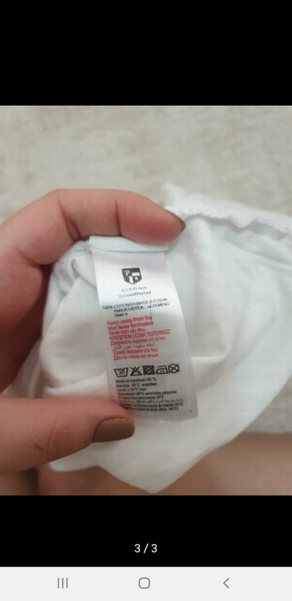 Erkek Beyaz Kısa Kollu Polo Tişört - Görsel 3