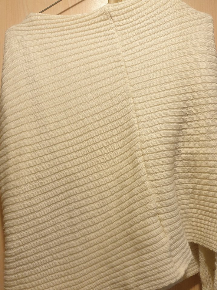 Beyaz Örgü Bohem elbise - Görsel 4