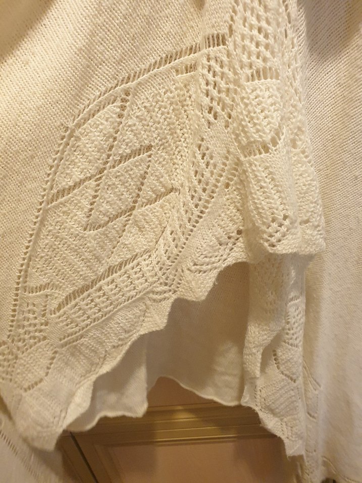 Beyaz Örgü Bohem elbise - Görsel 3