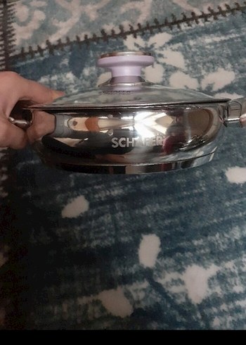 Schafer Gri Cam Kapaklı Tencere 18cm - Görsel 3