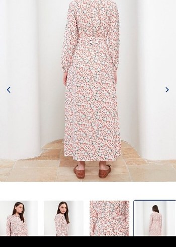 Uzun KolluKuşaklı Elbise 42 beden kadın lc Waikiki gömlek elbise - Görsel 3