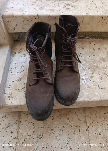 Süet Kahverengi Bohem Tarz orjinalbGreyder Kadın Bot 39 numara - Görsel 4