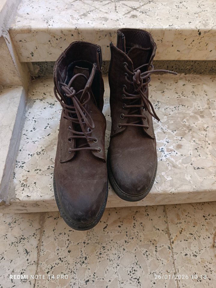 Süet Kahverengi Bohem Tarz orjinalbGreyder Kadın Bot 39 numara - Görsel 4