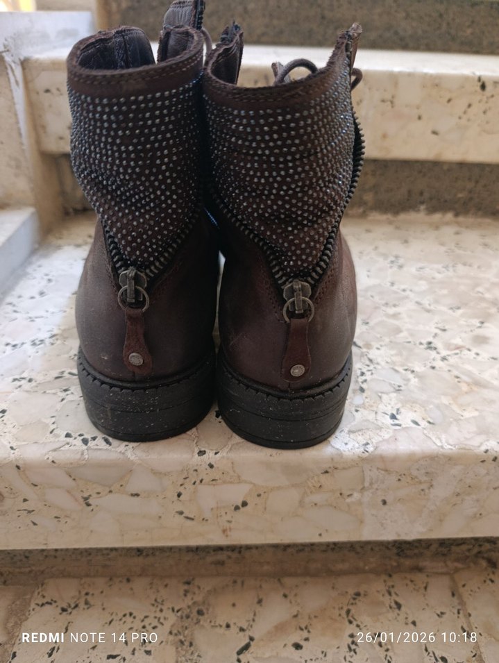 Süet Kahverengi Bohem Tarz orjinalbGreyder Kadın Bot 39 numara - Görsel 3