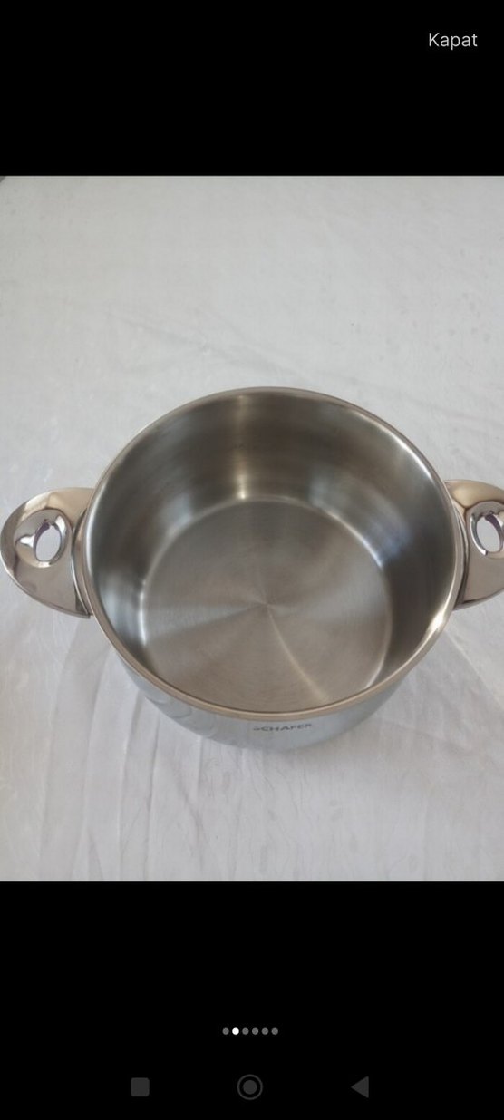 Schafer Parlak Beyaz Tencere - Görsel 3