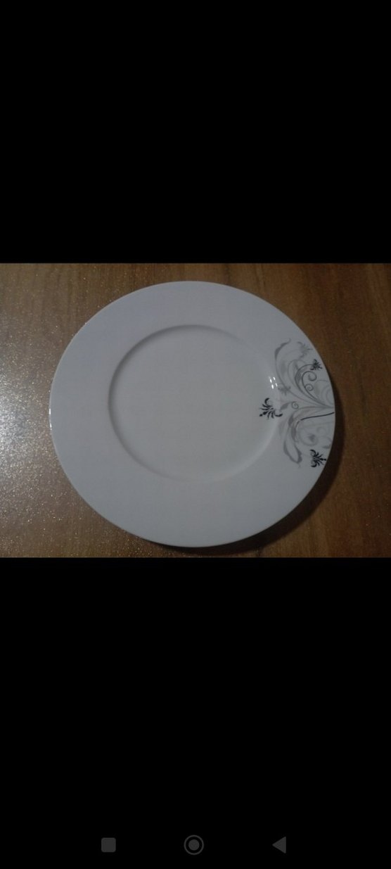 Kütahya porselen Gri Detaylı Beyaz Yemek Takımı 20 parça - Görsel 4