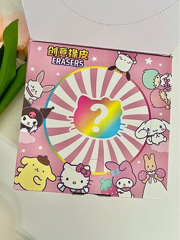Beden Renk Sanrio Figür Şeklinde Sürpriz Silgi
