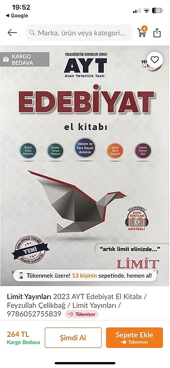 ayt edebiyat limit