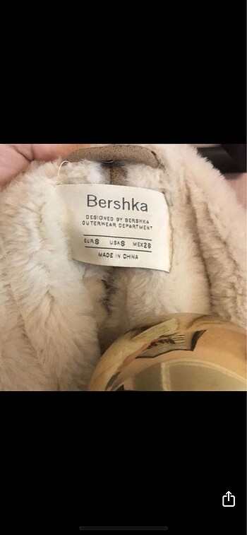 xs Beden camel Renk Bershka süet kaban