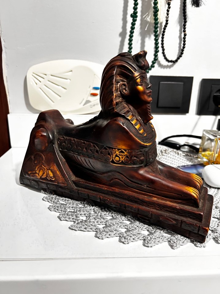 Koleksiyonluk Mısır Sfenksi - Şık Ev/Ofis Dekoru - Görsel 3