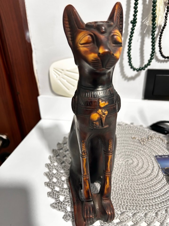 Antik Mısır Kedi Figürü - Görsel 5