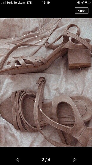 Zara Ten rengi sandalet