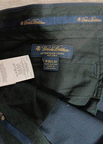 BROOKS BROTHERS Erkek Lacivert Pantolon, Regular Fit, Pilili - Görsel 4