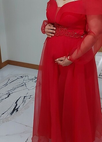 Kırmızı abiye 