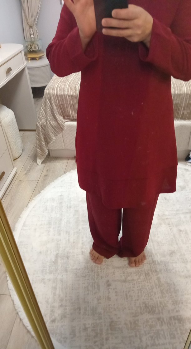 Bordo ikili takım - Görsel 2