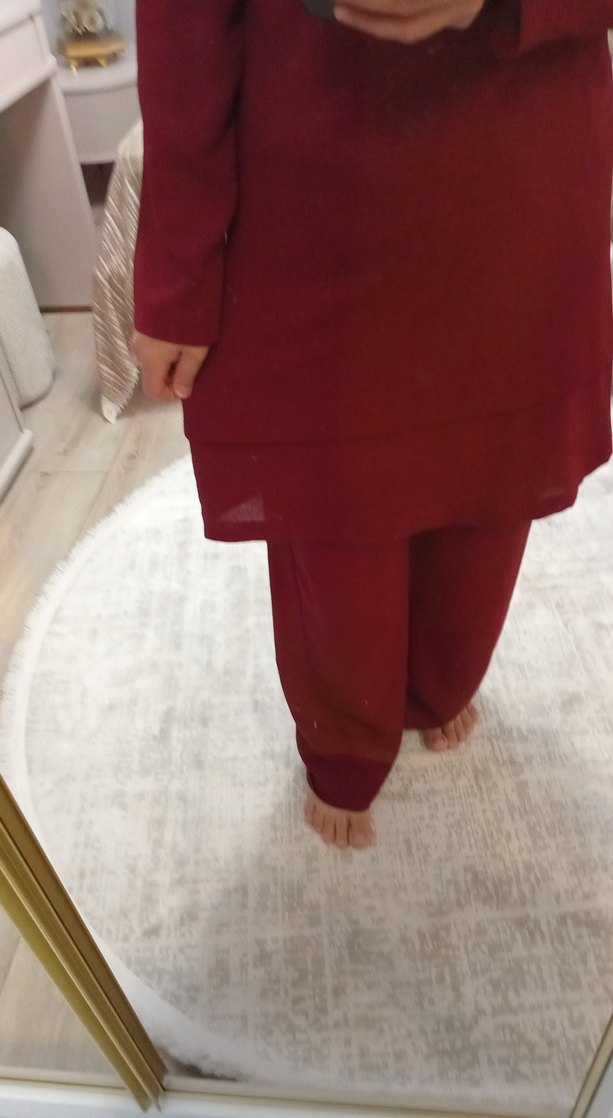 Bordo ikili takım - Görsel 3