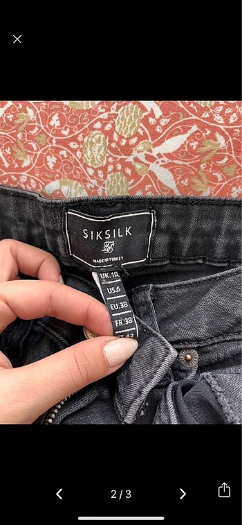 Silk & Cashmere Siyah Dar Pantalon