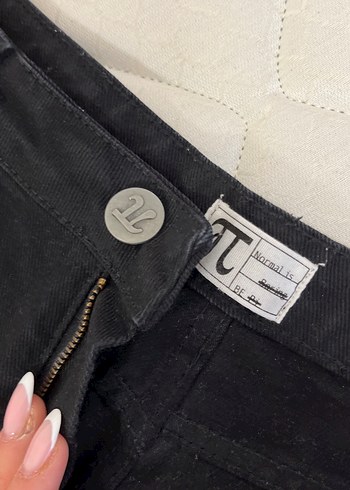 Siyah Y2k Street Style Kadın Baggy Jean Kot Pantolon - Görsel 3