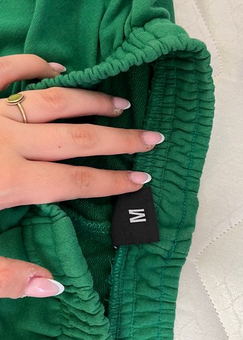 Void Kadın Yeşil Oversize Eşofman - Görsel 4