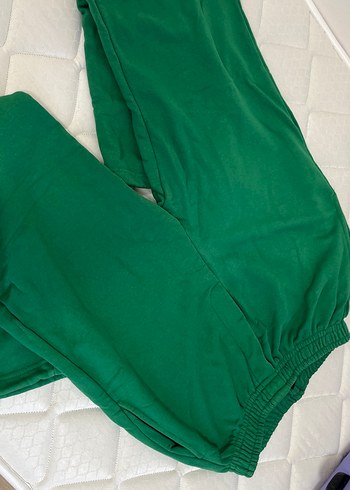 Void Kadın Yeşil Oversize Eşofman - Görsel 2