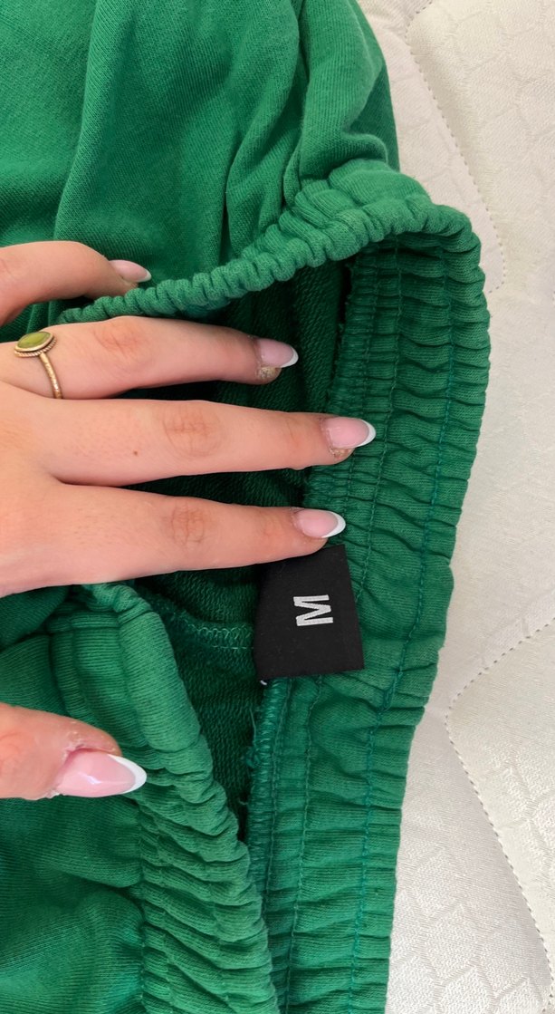 Void Kadın Yeşil Oversize Eşofman - Görsel 4