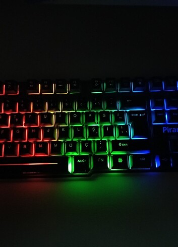 Gaming mouse+klavye (kumaş kablo) 