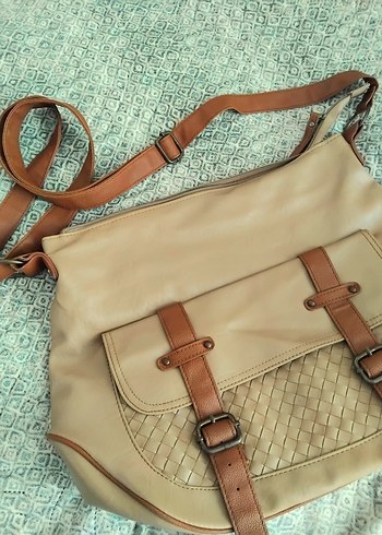 Bej Omuz Çantası - Görsel 3